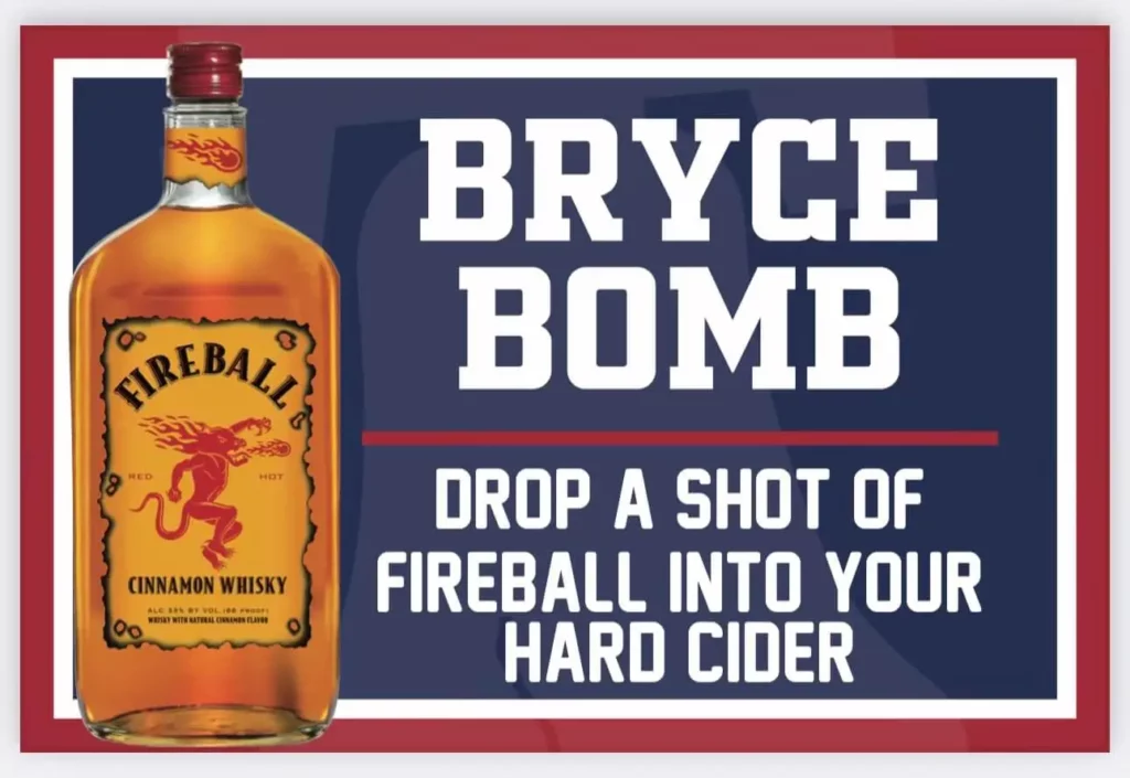 Bryce Bomb - Drop a shot of Fireball into your Hard Cider
